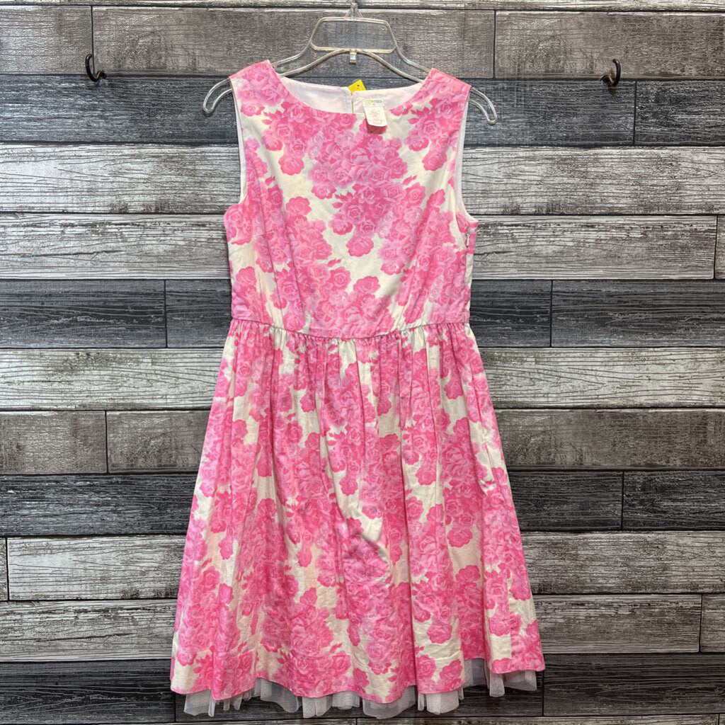 CREWCUTS LINED COTTON SLEEVELESS FLORAL DRESS 12