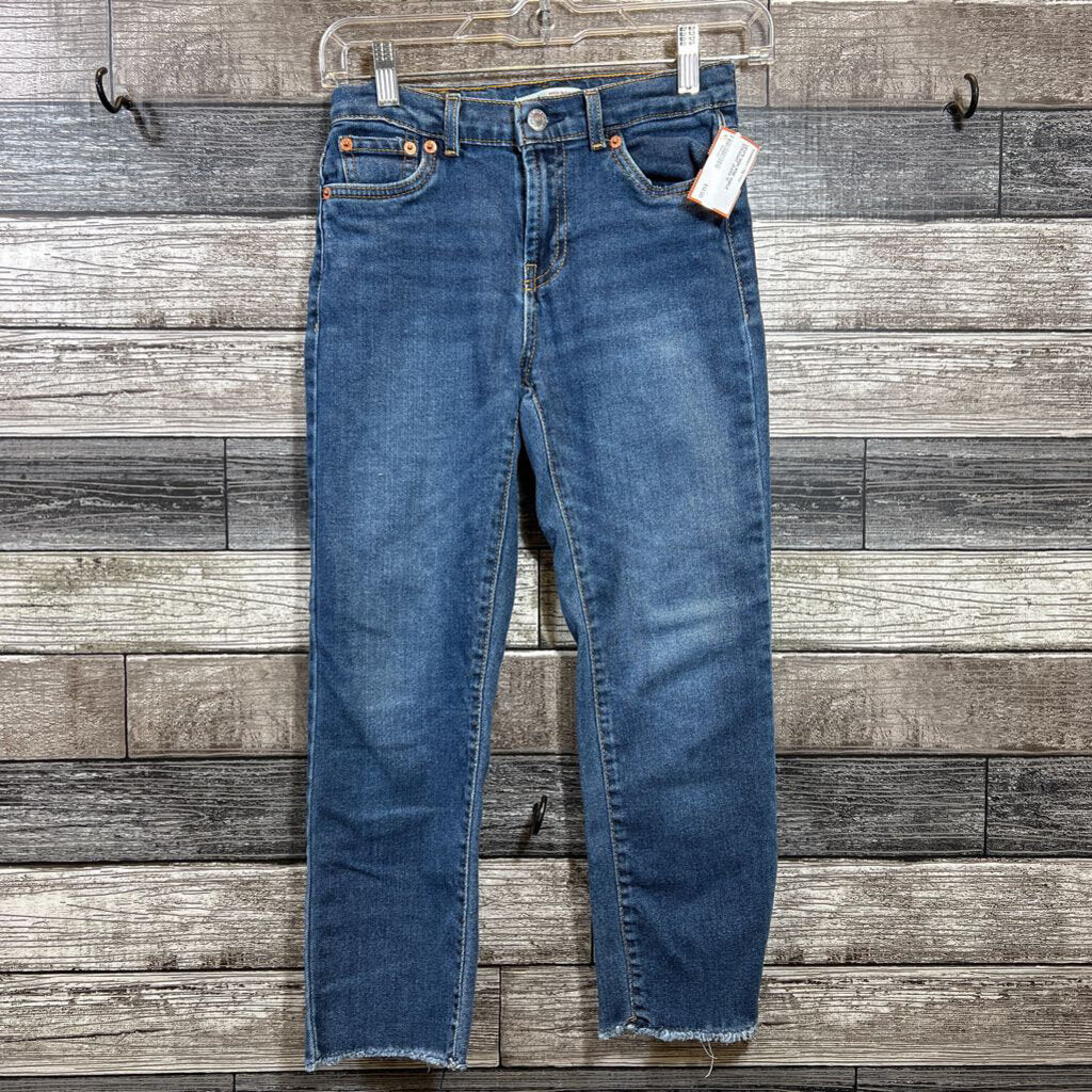 LEVI'S HIGH RISE ANKLE STRAIGHT JEANS 10