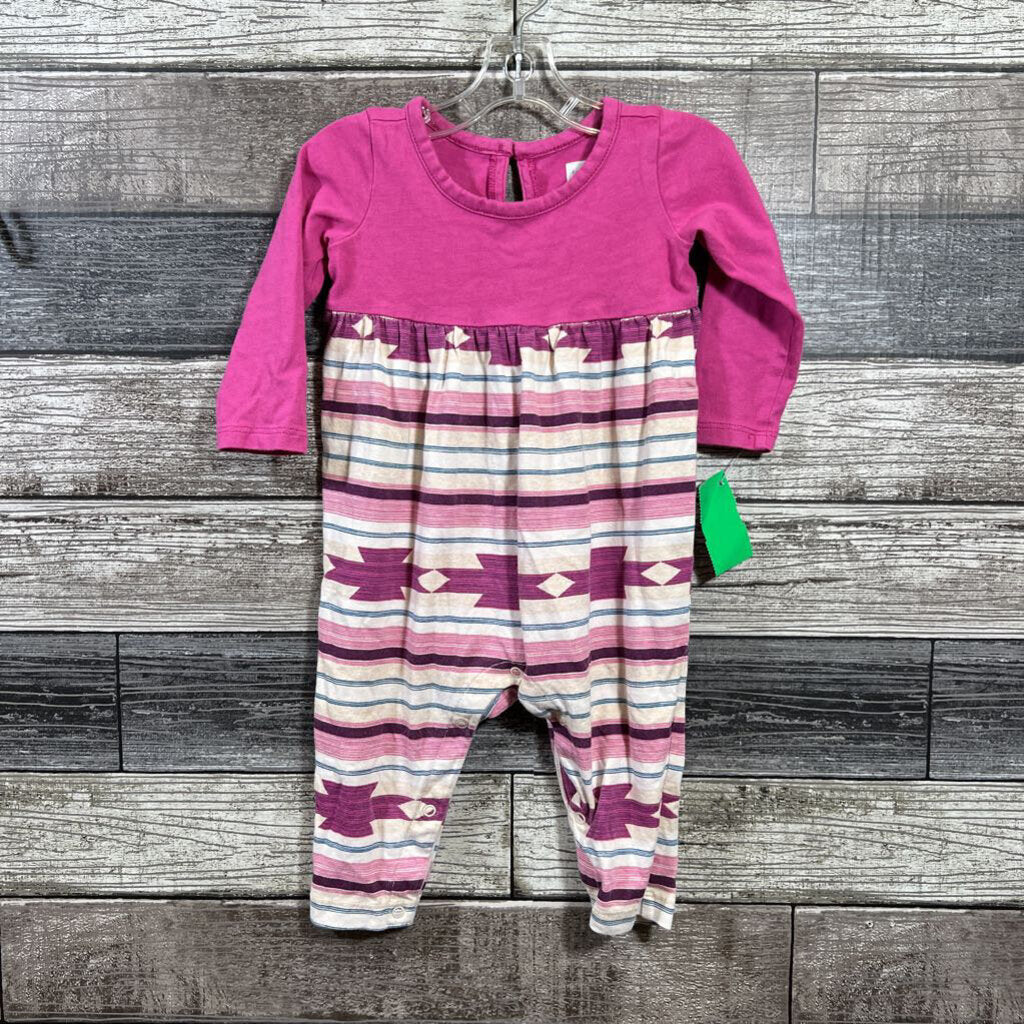 TEA LS COTTON ROMPER 3-6 MO