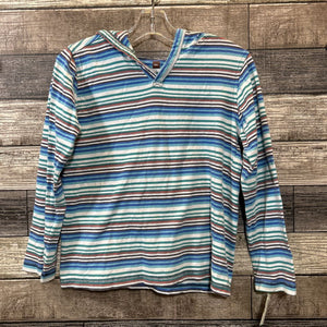 TEA LS HOODED STRIPED COTTON SHIRT 8